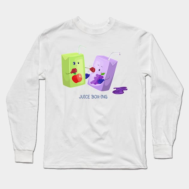 Juice Box-ing Long Sleeve T-Shirt by itsaulart